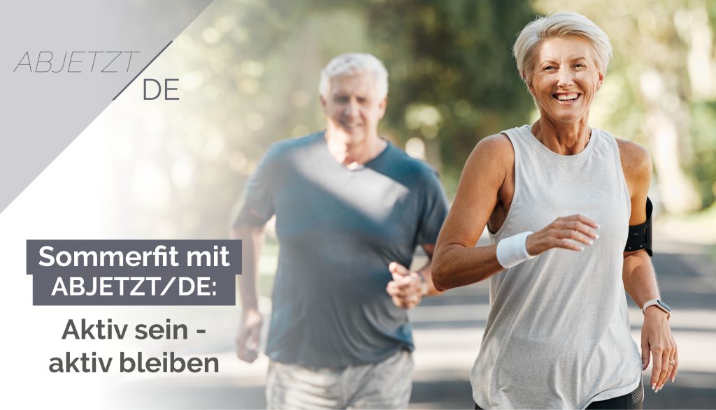 Fitte Menschen im Sommer beim Sport
